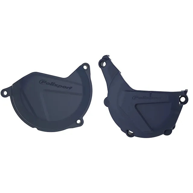 Kit Tapa embrague y encendido Husqvarna FE 450/501 14-16 KTM EXC/XCW450/500 13-16 Polisport - azul