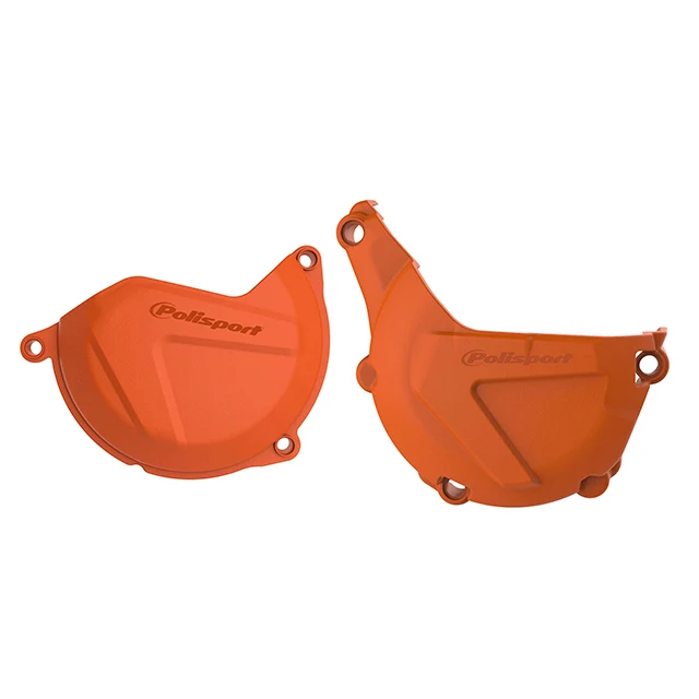 Kit Tapa embrague y encendido Husqvarna FE 450/501 14-16 KTM EXC/XCW450/500 13-16 Polisport - naranja