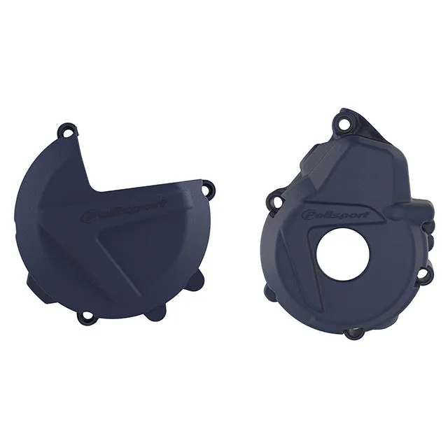 Kit Tapa embrague y encendido Husqvarna FE250/350 19-22 KTM EXCF/XCFW 250/350 17-22 Polisport - azul