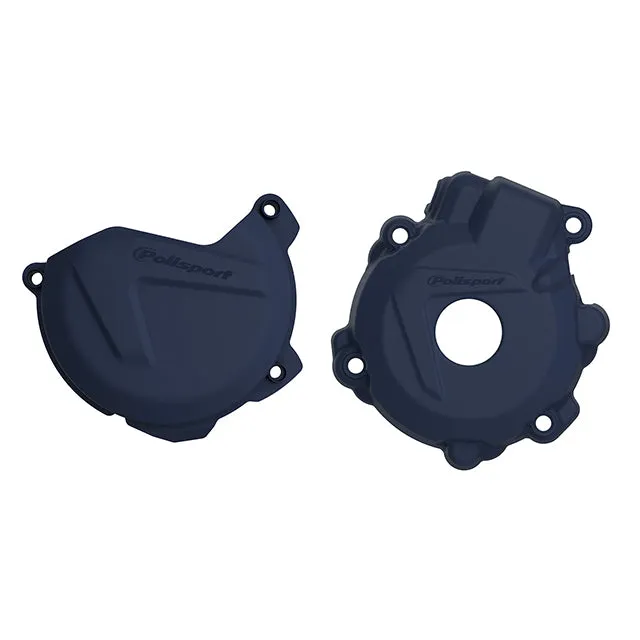 Kit Tapa embrague y encendido Husqvarna FE250/350 14-16 KTM EXCF/XCFW 350 12-16 EXCF/XCFW250 14-16 Polisport - azul
