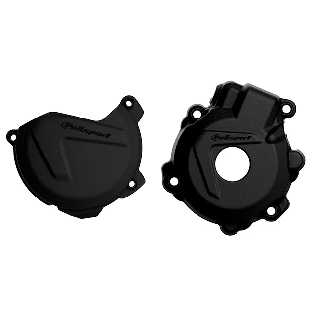 Kit Tapa embrague y encendido Husqvarna FE250/350 14-16 KTM EXCF/XCFW 350 12-16 EXCF/XCFW250 14-16 Polisport - negro
