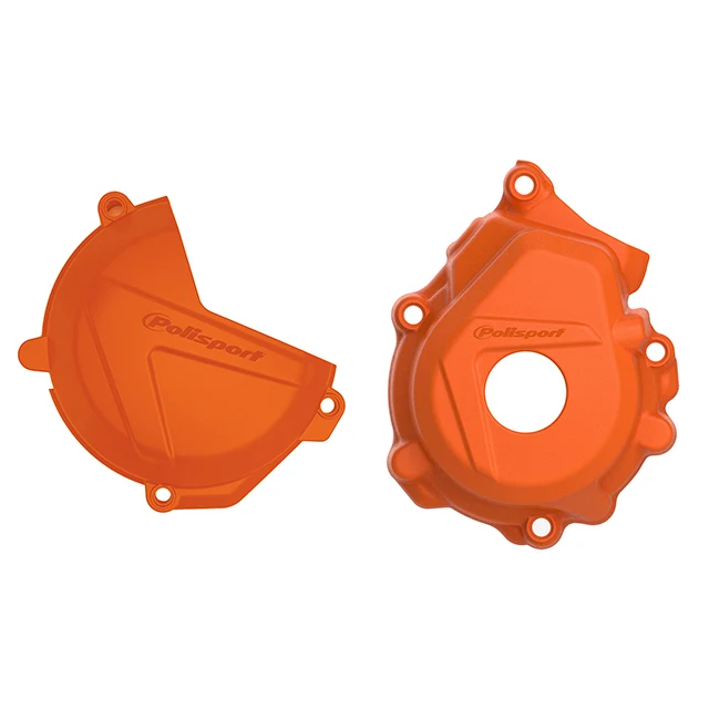 Kit Tapa embrague y encendido KTM SXF/XCF HUSQ FC 250/355 16-22 Polisport - naranja