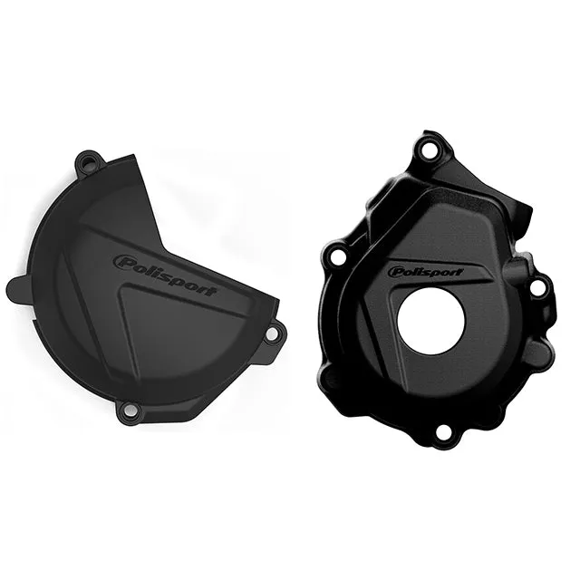Kit Tapa embrague y encendido KTM SXF/XCF HUSQ FC 250/354 16-22 Polisport - negro