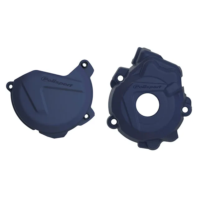 Kit Tapa embrague y encendido KTM SXF/XCF HUSQ FC 250/352 13-15 Polisport - azul