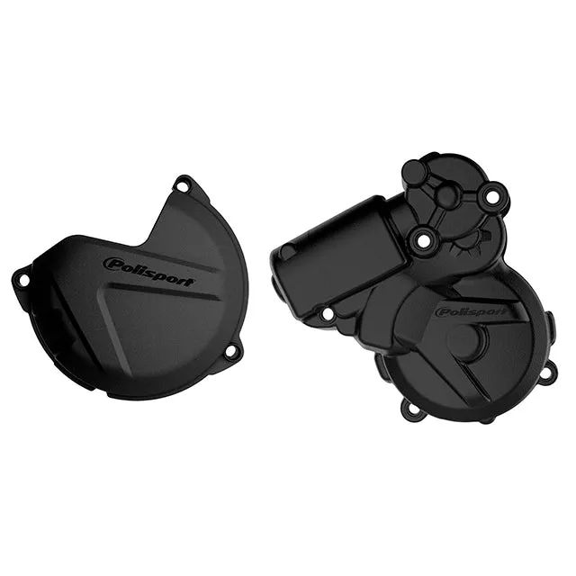 Kit Tapa embrague y encendido EXC/XCW 250/300 Husq TE250/300 13-16 Polisport - negro