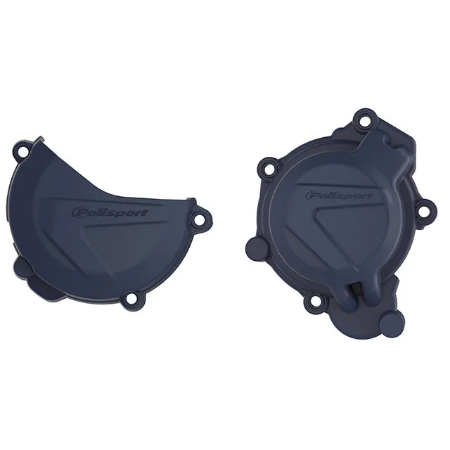 Kit Tapa embrague y encendido KTM SX/XC125/150 HUSQ TC125 16-18 Polisport - azul