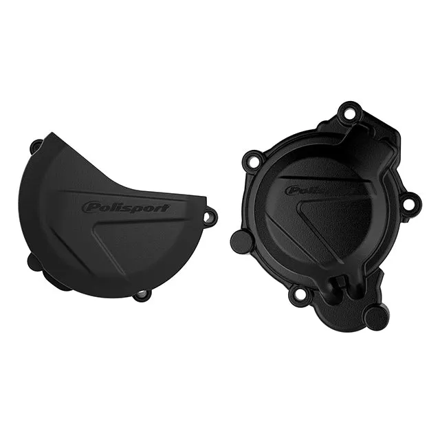 Kit Tapa embrague y encendido KTM SX/XC125/150 HUSQ TC125 16-18 Polisport - negro