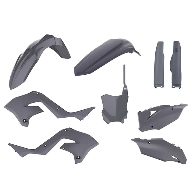 Kit de plásticos Restyling KX125/250 KX450 2020 03-08 Polisport - nardo grey
