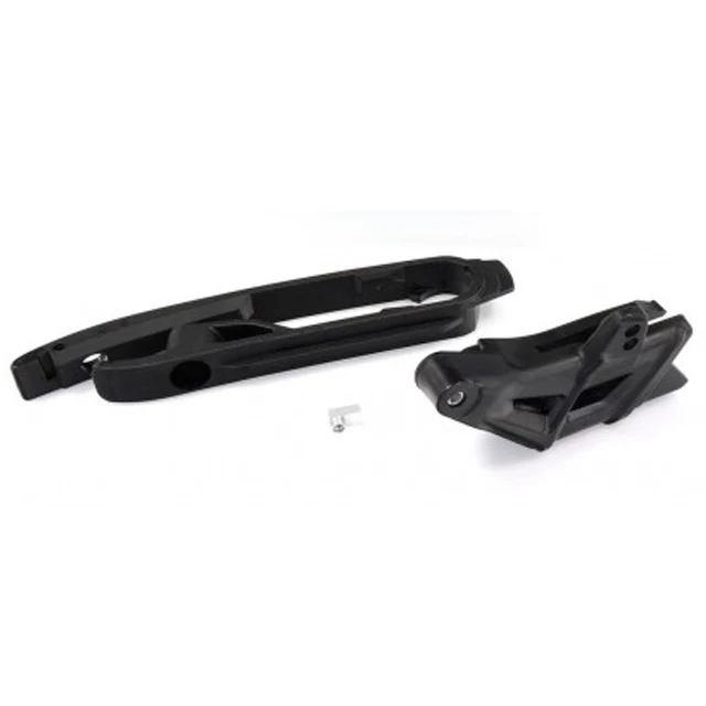 Kit Guia y Patín de cadena Husqvarna TE/FE 14-16 TC/FC 14-15 KTM SX-F 11-15 SX 12-15 Polisport - negro