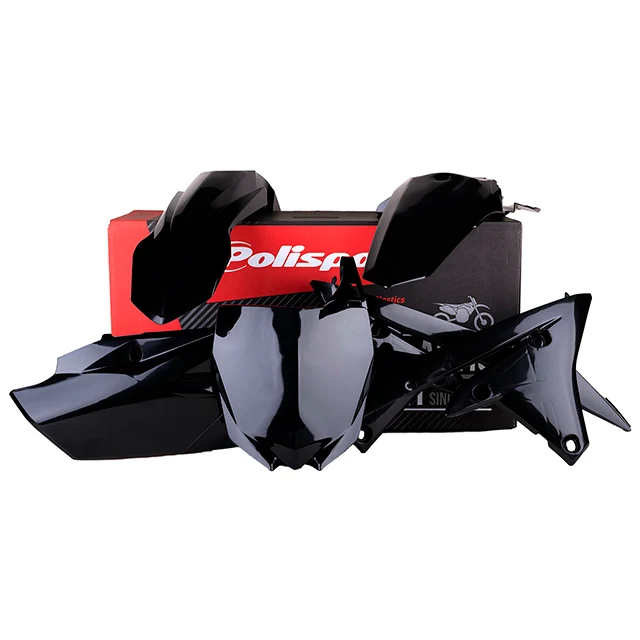 Kit de plásticos Yamaha YZ450F 14-17 YZ250F 14-18 Polisport - negro