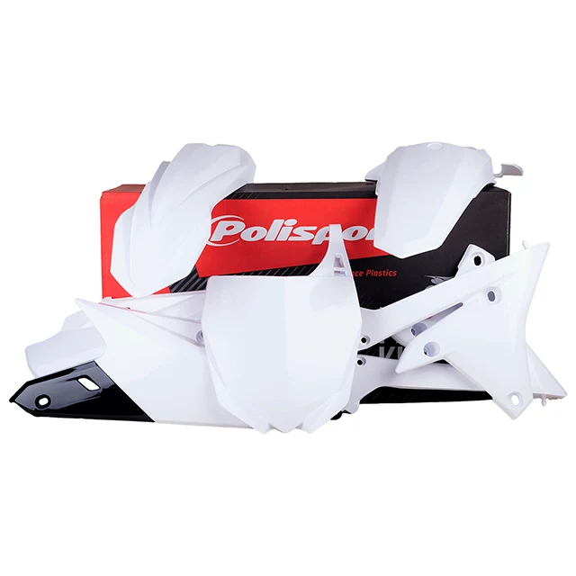 Kit de plásticos Yamaha YZ450F 14-17 YZ250F 14-18 Polisport - blanco