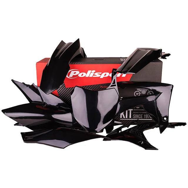 Kit de plásticos Honda CRF450R 13-16 CRF250R 14-17 Polisport - negro