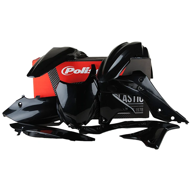 Kit de plásticos KX250F 13-16 Polisport - negro