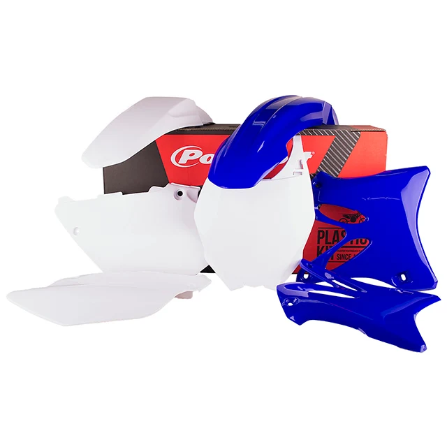 Kit de plásticos YZ125/250 06-14 Polisport - OEM guardabarros blanco
