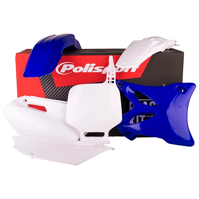 Kit de plásticos YZ85 02-14 Polisport - OEM guardabarros blanco