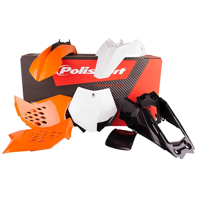 Kit de plásticos KTM 65SX 12-15 Polisport - OEM guardabarros blanco
