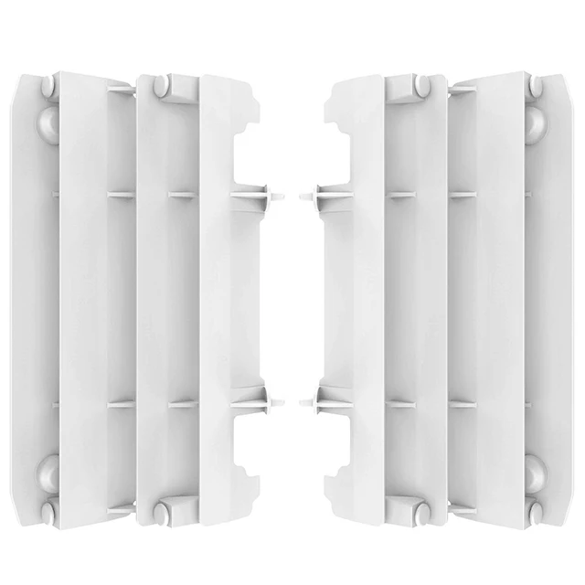 Aletines radiador Yamaha YZ125/250 05-21 Polisport - blanco