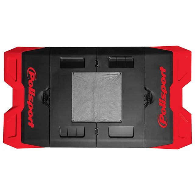 Alfombra plastica Polisport rojo 04 - negro
