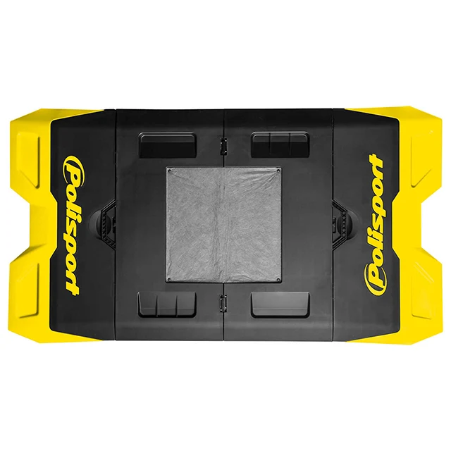 Alfombra plastica Polisport - amarillo RM01 - negro