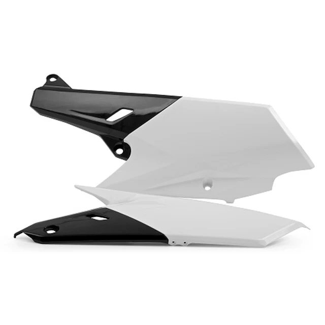 Tapas Laterales Yamaha WR250F 14-19 YZ450FX/WR450F 16-18 YZ450F 14-17 YZ250FX 15-19 YZ250F 14-18 Polisport blanco-negro