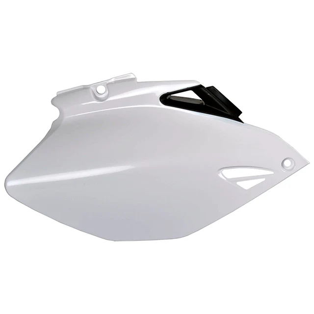 Tapas Laterales Yamaha YZ250F/YZ450F 06-09 Polisport blanco-negro