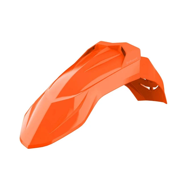 Guardabarros Supermoto con fijación universal Polisport - naranja