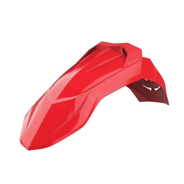 Guardabarros Supermoto con fijación universal Polisport - rojo honda