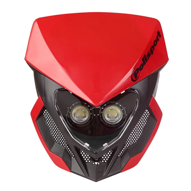 Careta Lookos EVO LED Polisport - rojo-negro