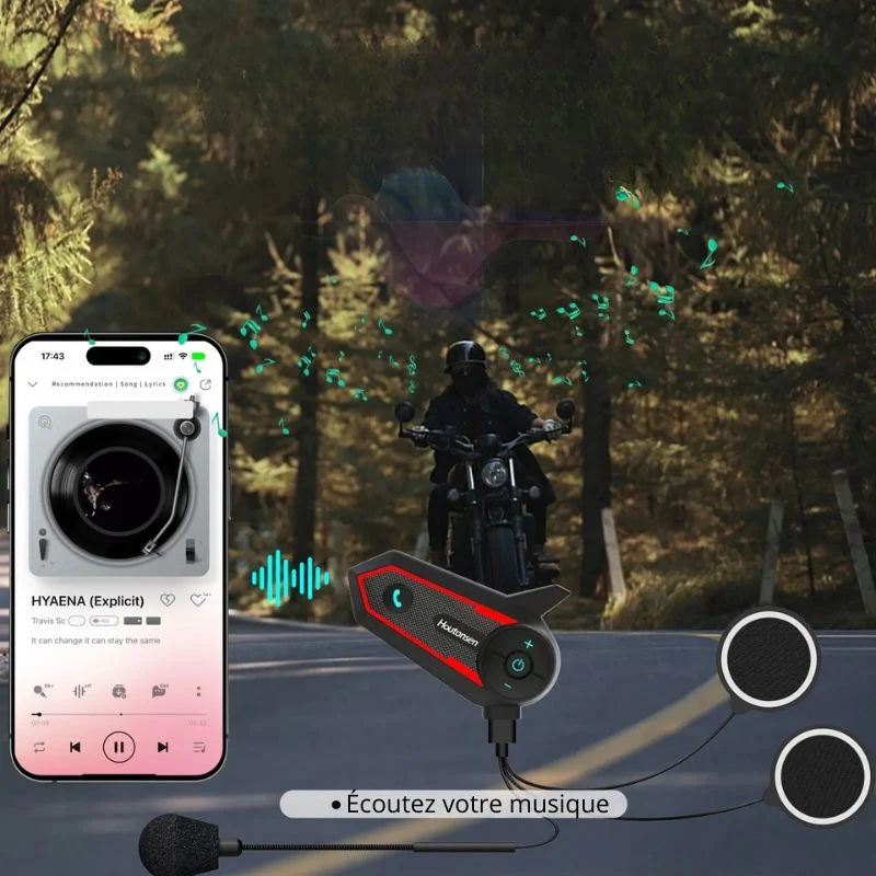 Intercom moto - Houtonsen