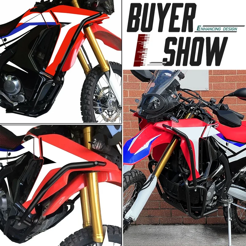 For Honda CRF250 CRF 250 Rally 2017-2020 2019 2018 Engine Guard Highway Crash Bar Frame Protection Bumper CRF300 Rally 2021-2024