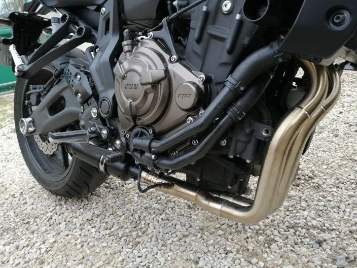 Motorcycle Full Exhaust System sc Muffler Pipe For Yamaha MT-07 FZ-07 MT07 FZ07 MT 07 2014-2021 XSR700 2014 - 2023