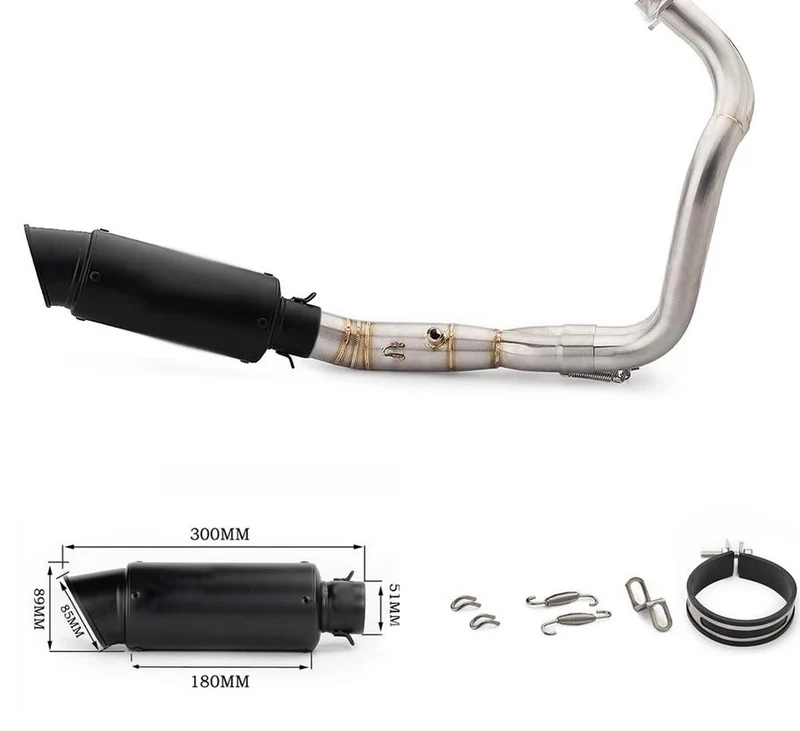 Motorcycle Full Exhaust System sc Muffler Pipe For Yamaha MT-07 FZ-07 MT07 FZ07 MT 07 2014-2021 XSR700 2014 - 2023