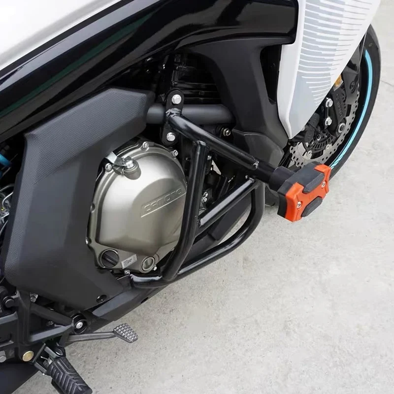 Motorcycle Bumper Engine Guard Crash Bars Stunt Cage Protector for CFMOTO 400GT 650GT Black 400 GT 650 GT