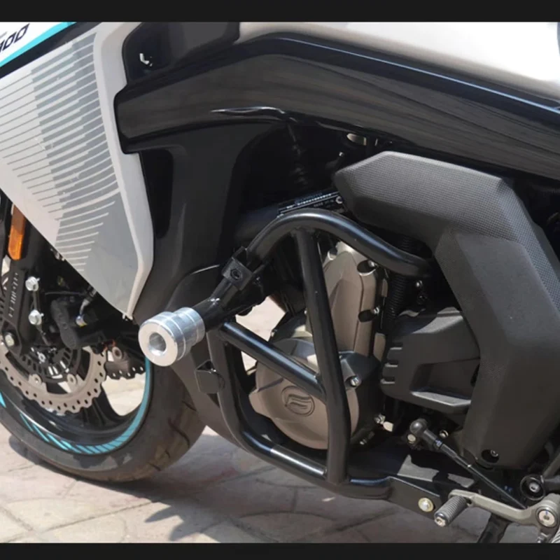 Motorcycle Bumper Engine Guard Crash Bars Stunt Cage Protector for CFMOTO 400GT 650GT Black 400 GT 650 GT
