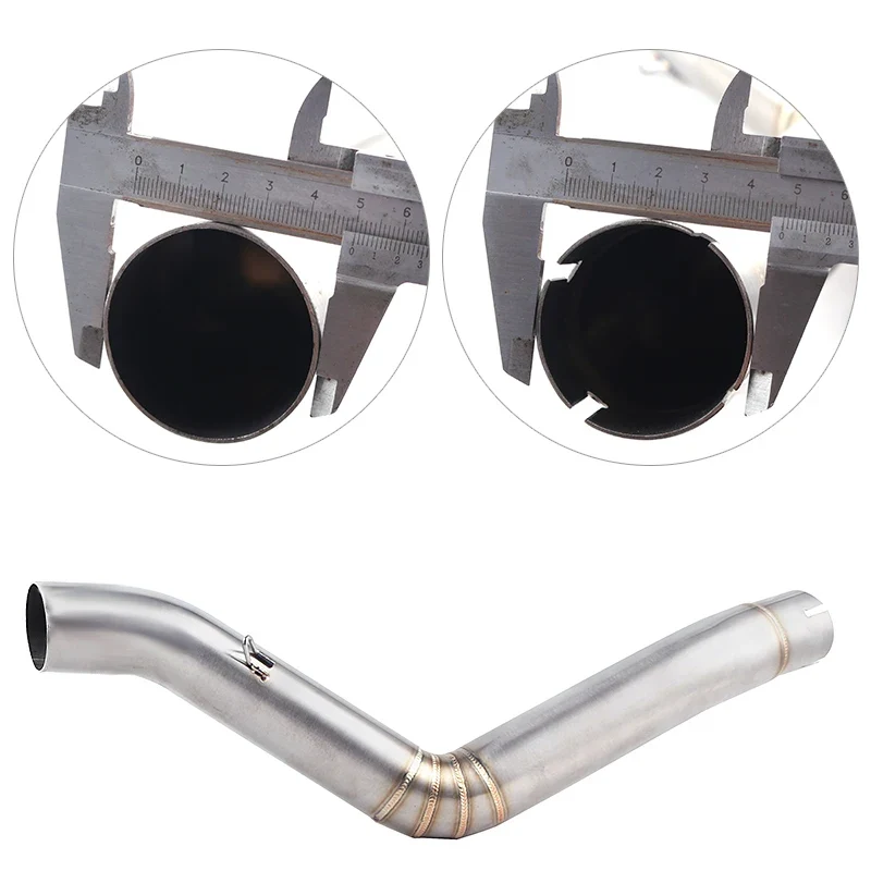 TRK502 Motorcycle Muffler Pipe Racing Full Exhaust System Middle Link Pipe Slip On For Benelli TRK 502 DB-Killer