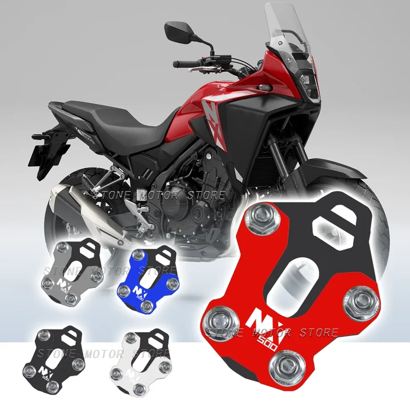 For HONDA NX500 NX 500 2023 2024 Motorcycle Side Stand Extension Pad Kickstand Enlarger