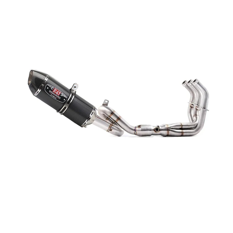 Motorcycle Full System Exhaust For Yamaha MT09 FZ09 2013-2021 MT09 SP 2017-2021 XSR900 2016 - 2021 Exhaust Muffler Pipe