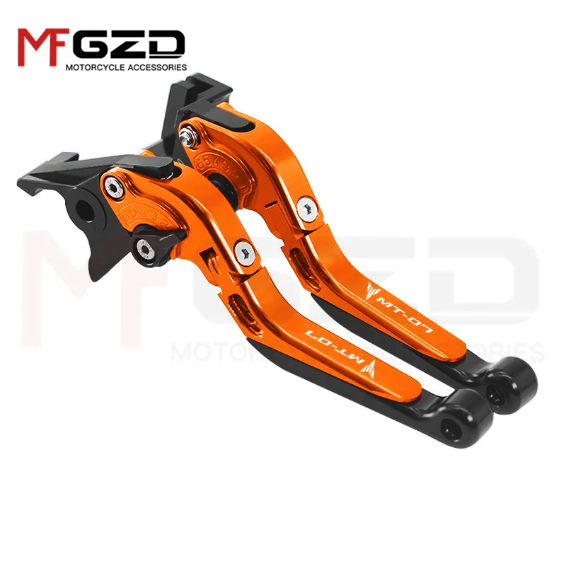 For YAMAHA MT-07 FZ-07 2014-2021 2022 2023 Motorcycle Accessories Extendable Folding Adjustable Brake clutch Handle levers