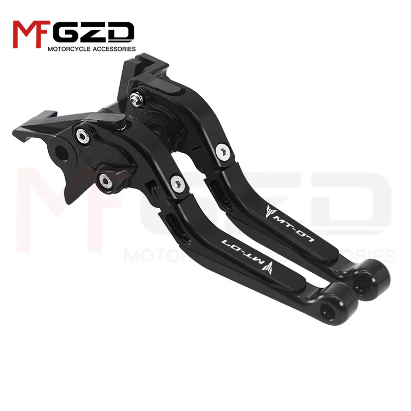 For YAMAHA MT-07 FZ-07 2014-2021 2022 2023 Motorcycle Accessories Extendable Folding Adjustable Brake clutch Handle levers