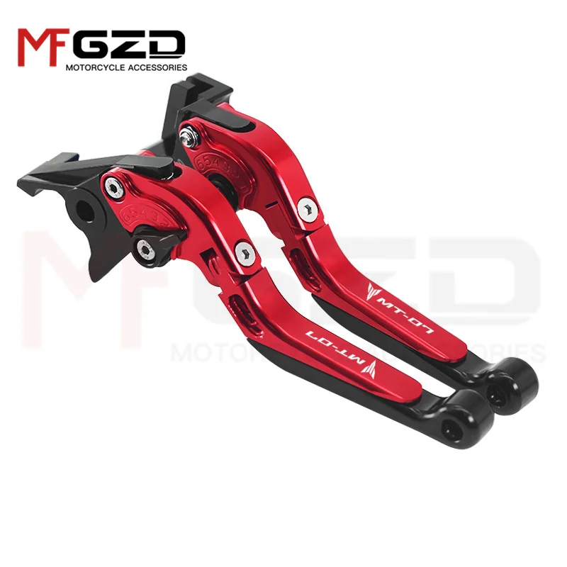 For YAMAHA MT-07 FZ-07 2014-2021 2022 2023 Motorcycle Accessories Extendable Folding Adjustable Brake clutch Handle levers