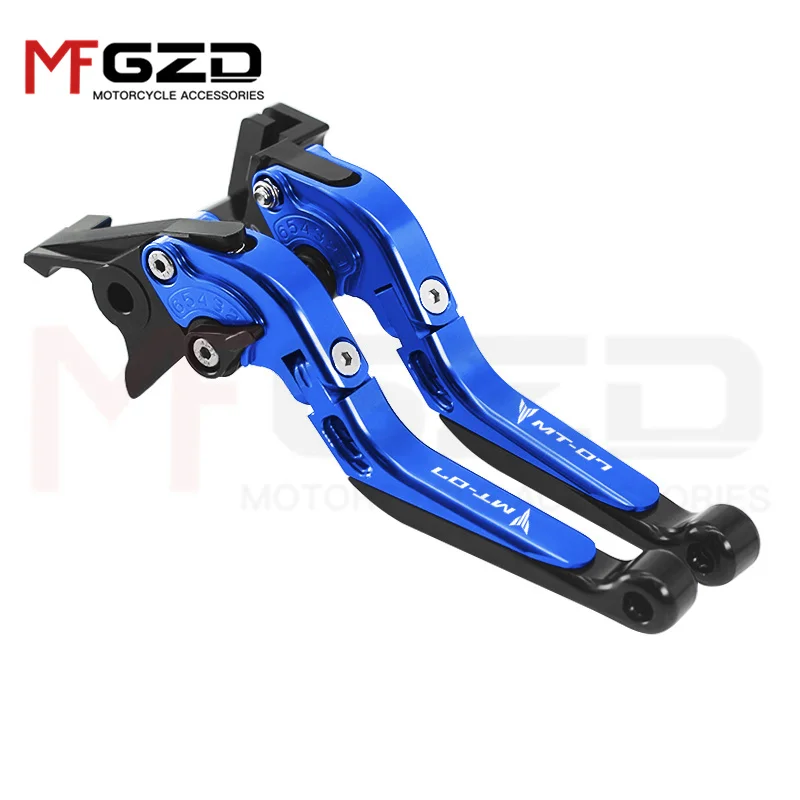 For YAMAHA MT-07 FZ-07 2014-2021 2022 2023 Motorcycle Accessories Extendable Folding Adjustable Brake clutch Handle levers