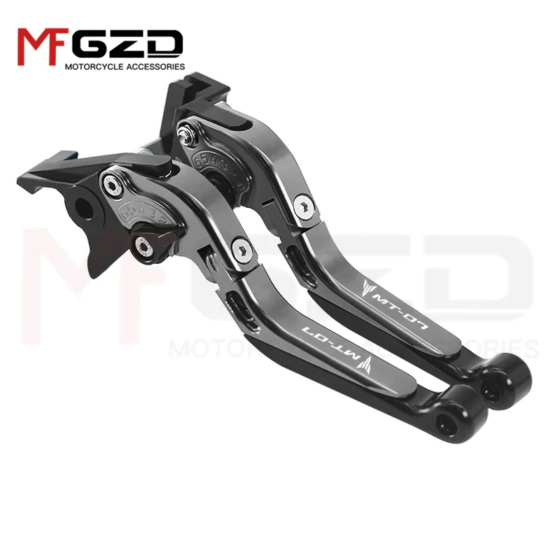 For YAMAHA MT-07 FZ-07 2014-2021 2022 2023 Motorcycle Accessories Extendable Folding Adjustable Brake clutch Handle levers