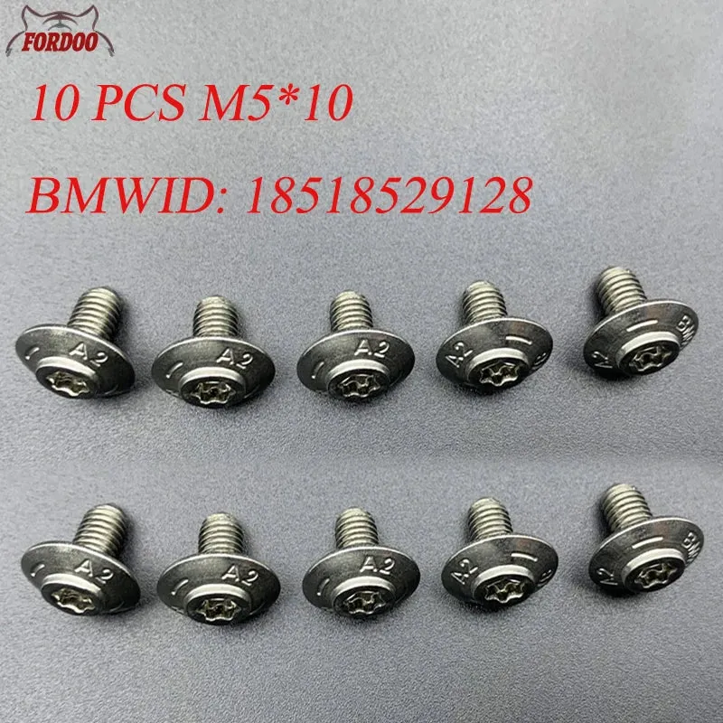 M5 For BMW Motorcycle Shell Stainless Steel Screws R1200GS R1250GS ADV R1200RT S1000XR RR S1000R C600 C650GT F900R F750GS F850GS