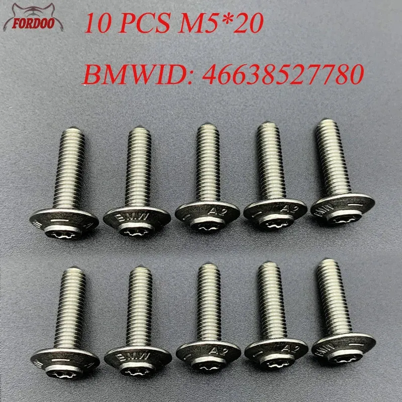 M5 For BMW Motorcycle Shell Stainless Steel Screws R1200GS R1250GS ADV R1200RT S1000XR RR S1000R C600 C650GT F900R F750GS F850GS