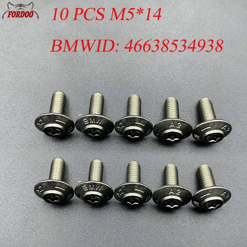 M5 For BMW Motorcycle Shell Stainless Steel Screws R1200GS R1250GS ADV R1200RT S1000XR RR S1000R C600 C650GT F900R F750GS F850GS