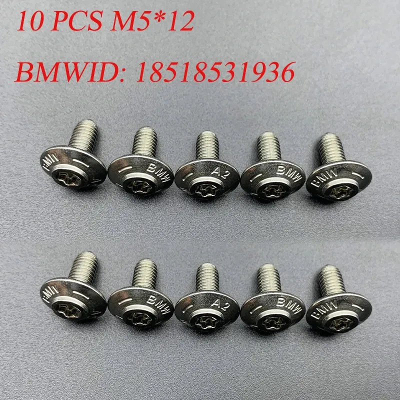 M5 For BMW Motorcycle Shell Stainless Steel Screws R1200GS R1250GS ADV R1200RT S1000XR RR S1000R C600 C650GT F900R F750GS F850GS