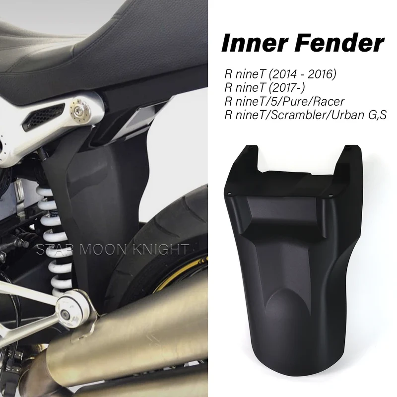Inner Fender For BMW R nine T R nineT R9T RnineT Pure Racer Scrambler Urban ABS plastic Splash Guard Rear Mudguard Shock Shield