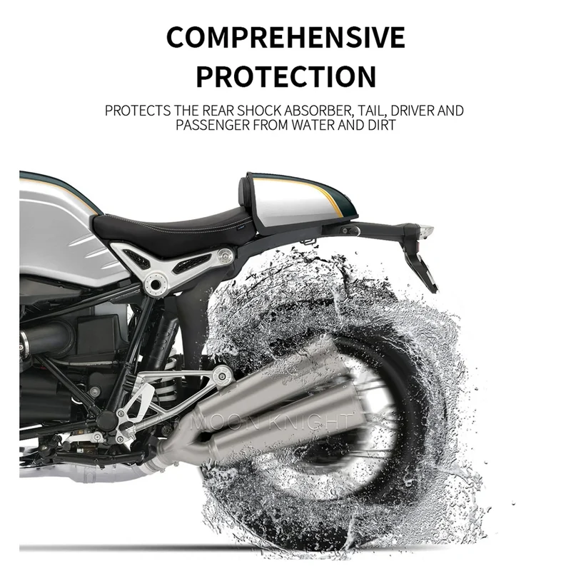 Inner Fender For BMW R nine T R nineT R9T RnineT Pure Racer Scrambler Urban ABS plastic Splash Guard Rear Mudguard Shock Shield