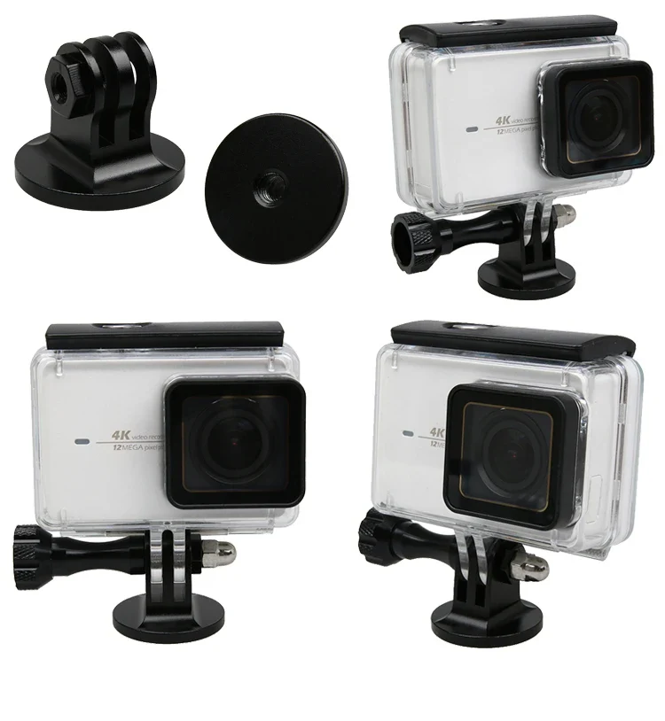 for Gopro Accessories Metal Adapter 1/4" Aluminium Tripod Screw Thumb Knob cnc Alloy Mount For Go Pro Hero 11 10 SJCAM Xiaomi Yi