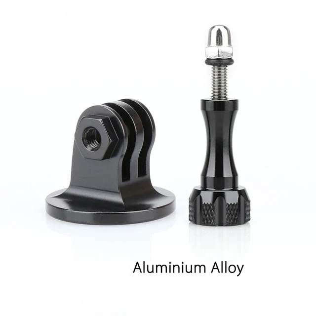 for Gopro Accessories Metal Adapter 1/4" Aluminium Tripod Screw Thumb Knob cnc Alloy Mount For Go Pro Hero 11 10 SJCAM Xiaomi Yi